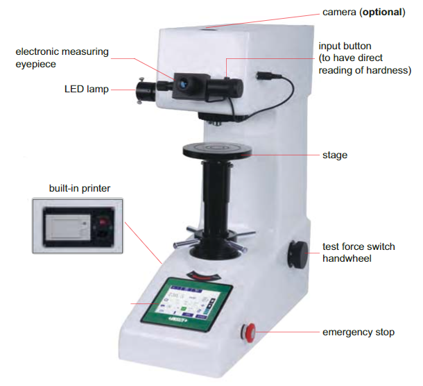 Digital Vickers Hardness Tester (Standard Type) - HDT-VH