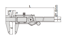 Digital Caliper With Round depth Bar - 1119