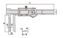 Digital Inside Knife-Edge Calipers - 1123