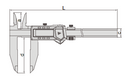 Digital Calipers (LONG RANGE WITH UPPER JAWS) - 1135