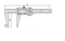 Digital Caliper (LONG JAW)- 1170