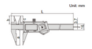 Digital Point Caliper - 1183