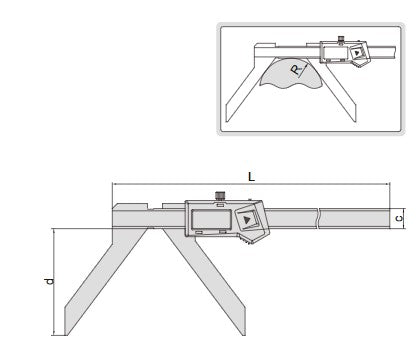 Digital Arc Radius Calipers - 1189