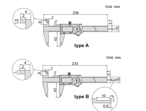 Digital Inside Point caliper - 1191