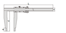 Long Jaw Vernier Caliper (Separate Type) - 1215
