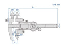 Digital Centerline And Edge To Center Caliper - 1521
