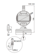Digital Depth Gage (60 Knife Edge Base) - 2143