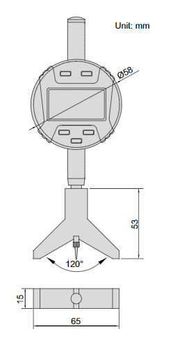 Digital Keyway Depth Gage - 2182