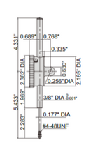 Inch Long Stroke Dial Indicators - 2326