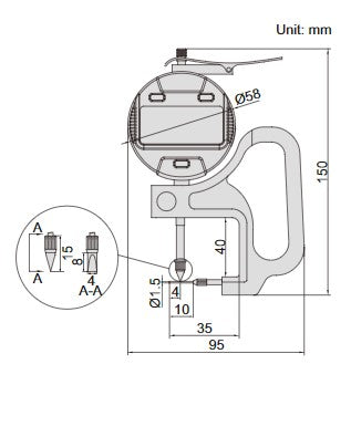 Digital Tube Thickness Gage - 2873