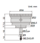 Back Plunger Dial Indicator - 2893