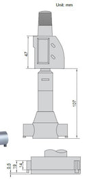 Digital Wide Range Three Points Internal Micrometers - 3128