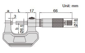 Outside Micrometer For Left Or Right Handers - 3236