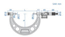 Digital Outside Micrometers With Interchangeable Anvils - 3506