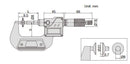 Digital Non-Rotating Spindle Disk Micrometer - 3594
