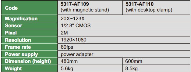 Flexible Arm Auto Focus Digital Microscopes (with display) - 5317