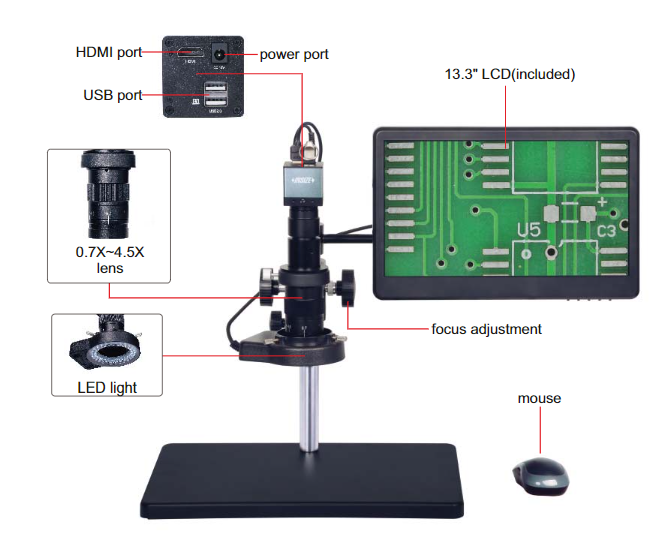Digital Measuring Microscope (Basic type) 5318-MD60