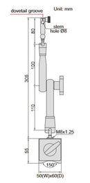 Large Locking Force Magnetic Stand - 6219