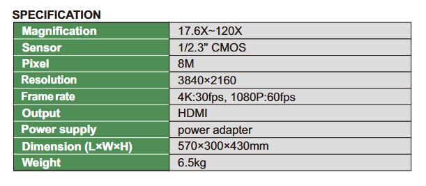 4K Digital Measuring Microscope - 5310-DL401