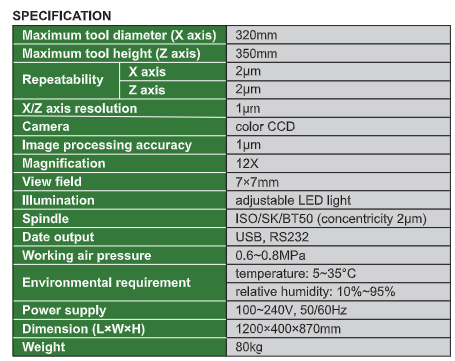 Tool Presetter - ISP-A350