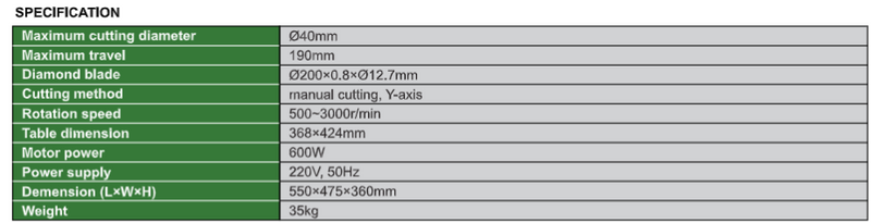 Manual Precision Cutting Machine - MLP-PCM100