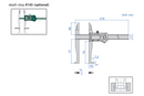 Digital Deep Hole Inside Groove Calipers - 1129