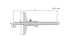 Vernier Hook Depth Gauges - 1245