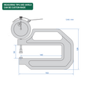 Dial Thickness gauge 30mm - 2376