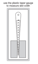 Plastic Taper Gauge and Plastic Ruler Set - 4628