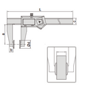 Digital Caliper With Disk Faces - 1533