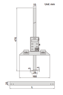 Digital Double Hook Depth Gage - 1540