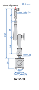 Large Locking Force Magnetic Stands - 6222