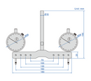 Vertical Milling Machine Perpendicularity Measuring Gauge - 2257