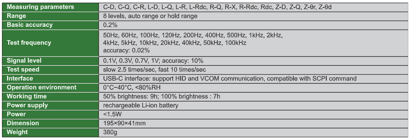 Handheld LCR Meter - 9652