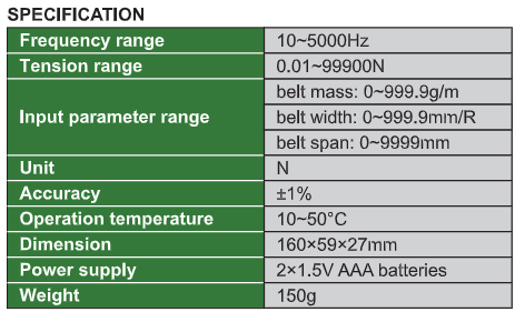 Sonic Belt Tension Meter - 5910