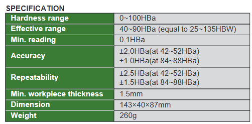 Digital Aluminum Hardness Tester - HDT-DB