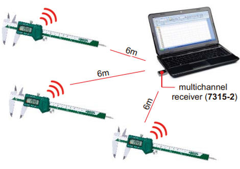 Digital Calipers  (With Built-in Wireless Data Transfer Module)- 1113