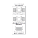 Digital Caliper With Interchangeable Points - 1124
