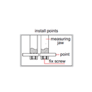 Digital Caliper With Interchangeable Points - 1124