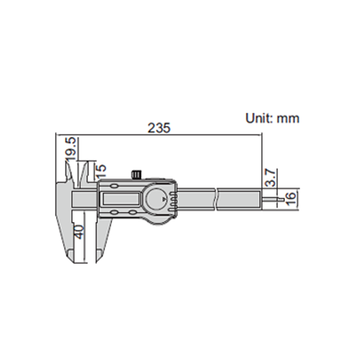 Digital Caliper (Plastic) - 1139