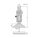 Mini Digital Depth Gauge  With Round Bar - 1140