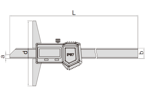 Digital Depth Gauge (IP67 , Waterproof)  - 1149