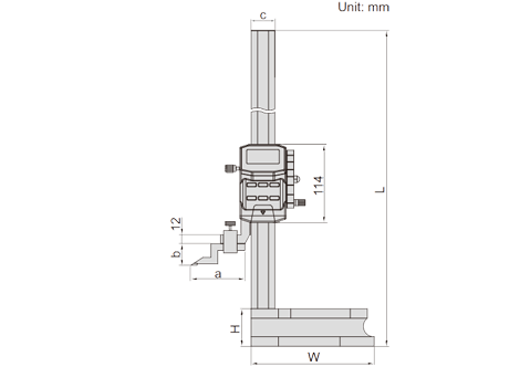 Digital Height Gauge (With Driving Wheel) - 1156