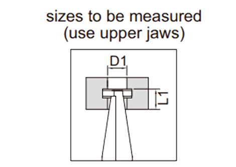 Digital Long Jaw Inside Groove Caliper - 1176