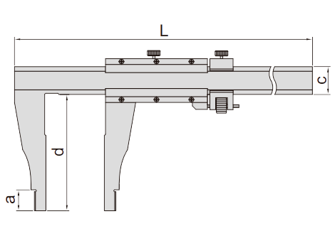 Vernier Caliper Long Range 1214