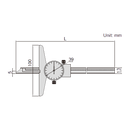 Dial depth gauge - 1340
