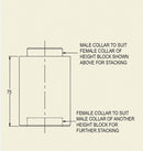 Height Block For Levelling Jack - Heavy Duty : HBLJ-HD