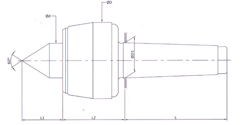 Revolving Center : Heavy Duty - R Model (CNC , Stub Point)