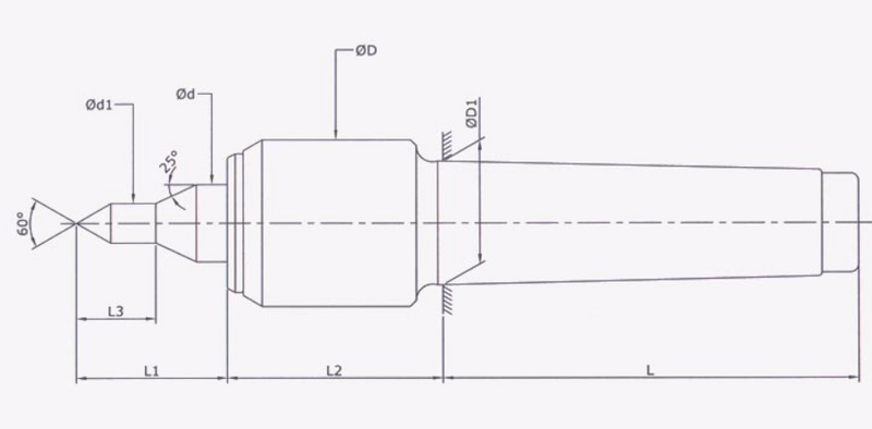 Revolving Center : Medium Duty - Slimline (CNC , Profiled Point)