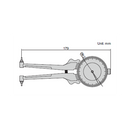 Internal dial caliper gauge with interchangeable points - 2223